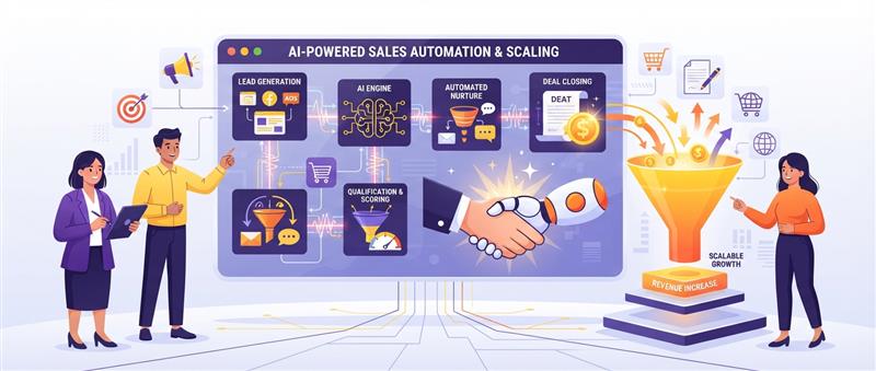 Como a inteligência artificial automatiza vendas: do lead ao fechamento