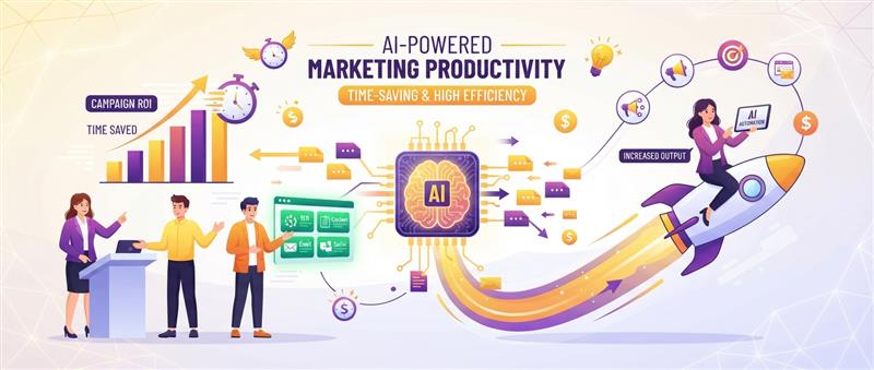 Como a inteligência artificial aumenta a produtividade no marketing